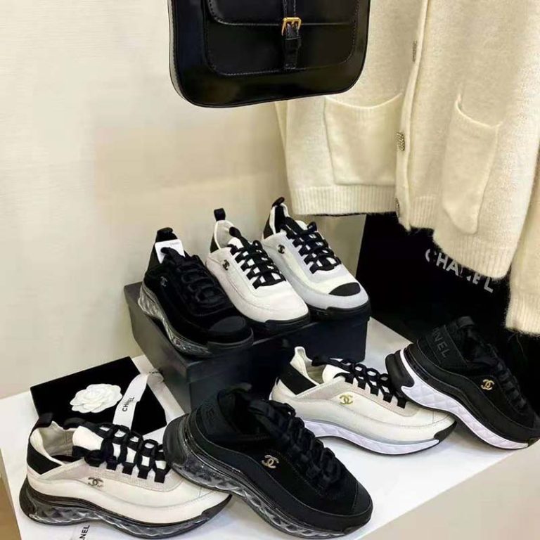 chanel velvet calfskin sneakers