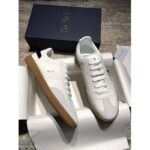 Dior Unisex B01 Sneaker White Smooth Calfskin with Beige Suede - Image 2