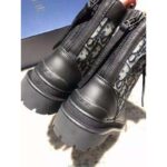 Dior Unisex Dior Explorer Ankle Boot Dior Oblique Jacquard Black Smooth Calfskin - Image 4