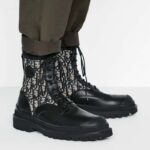 Dior Unisex Dior Explorer Ankle Boot Dior Oblique Jacquard Black Smooth Calfskin - Image 10