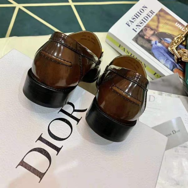 Dior Women Dior Code Loafer Burgundy Gradient Calfskin ‘Christian Dior’ Signature (2)