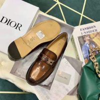 Dior Women Dior Code Loafer Burgundy Gradient Calfskin ‘Christian Dior’ Signature