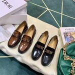 Dior Women Dior Code Loafer Burgundy Gradient Calfskin 'Christian Dior' Signature - Image 10