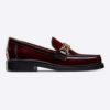 Dior Women Dior Code Loafer Burgundy Gradient Calfskin 'Christian Dior' Signature