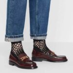 Dior Women Dior Code Loafer Burgundy Gradient Calfskin 'Christian Dior' Signature - Image 12