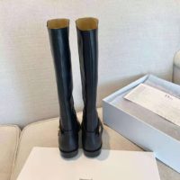 Dior Women Dior Empreinte Boot ‘CD’ Signature Black Soft Calfskin