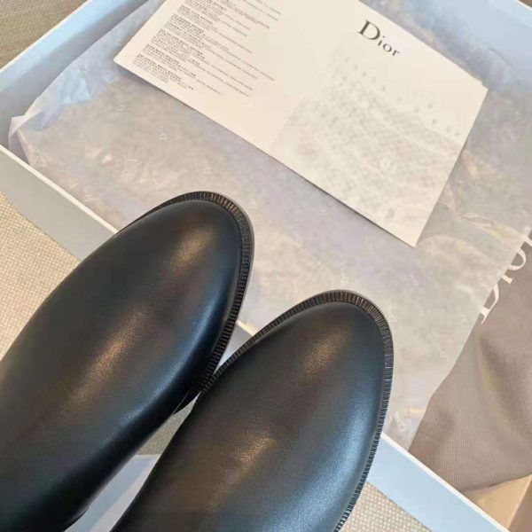 Dior Women Dior Empreinte Boot ‘CD’ Signature Black Soft Calfskin (12)