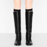 Dior Women Dior Empreinte Boot ‘CD’ Signature Black Soft Calfskin