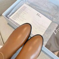 Dior Women Dior Empreinte Boot ‘CD’ Signature Ochre Soft Calfskin