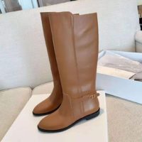 Dior Women Dior Empreinte Boot ‘CD’ Signature Ochre Soft Calfskin