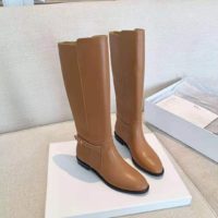 Dior Women Dior Empreinte Boot ‘CD’ Signature Ochre Soft Calfskin