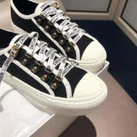 Dior Women Walk’n’Dior Sneaker Black Canvas Christian Dior ‘J’Adior’ Signature