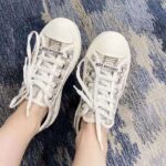 Dior Women Walk'n'Dior Sneaker Gray Dior Oblique Embroidered Cotton - Image 9