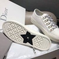 Dior Women Walk’n’Dior Sneaker White Canvas Christian Dior ‘J’Adior’ Signature