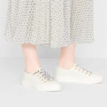 Dior Women Walk'n'Dior Sneaker White Canvas Christian Dior 'J'Adior' Signature - Imagen 12