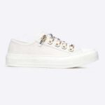 Dior Women Walk'n'Dior Sneaker White Canvas Christian Dior 'J'Adior' Signature