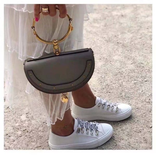 Dior Women Walk’n’Dior Sneaker White Canvas Christian Dior ‘J’Adior’ Signature (5)