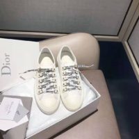 Dior Women Walk’n’Dior Sneaker White Canvas Christian Dior ‘J’Adior’ Signature