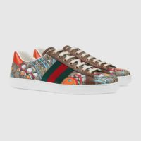 Gucci GG Men’s Disney x Gucci Donald Duck Ace Sneaker Beige GG Supreme Canvas