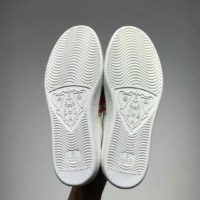 Gucci GG Unisex Ace Sneaker with Elastic Web Interlocking G White Leather