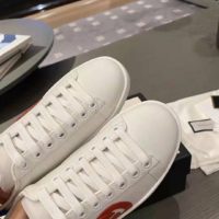 Gucci GG Unisex Ace Sneaker with Interlocking G Patch White Leather