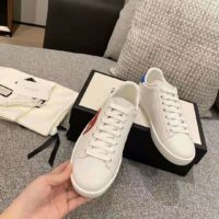 Gucci GG Unisex Ace Sneaker with Interlocking G Patch White Leather