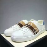 Gucci GG Unisex Ace Sneaker with Interlocking G White Leather 1.5 cm Heel - Image 4