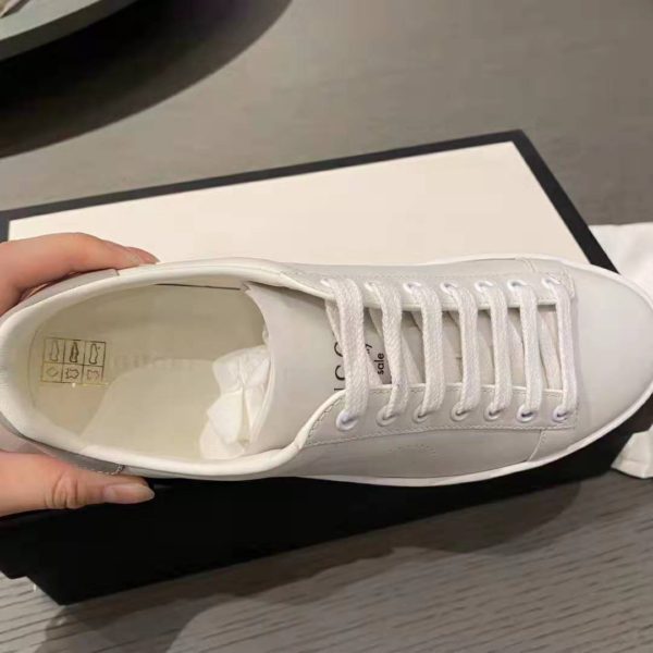 Gucci GG Unisex Ace Sneaker with Interlocking G White Leather (10)