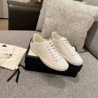 Gucci GG Unisex Ace Sneaker with Interlocking G White Leather