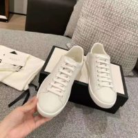 Gucci GG Unisex Ace Sneaker with Interlocking G White Leather