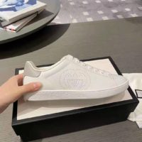 Gucci GG Unisex Ace Sneaker with Interlocking G White Leather