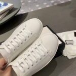 Gucci GG Unisex Ace Sneaker with Interlocking G White Scrap Less Leather - Imagen 8
