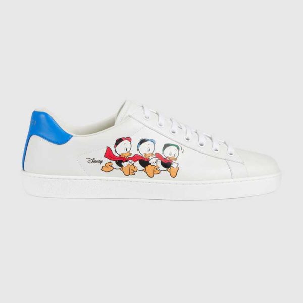 Gucci GG Unisex Disney x Gucci Donald Duck Ace Sneaker-White