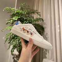 Gucci GG Unisex Disney x Gucci Donald Duck Ace Sneaker-White