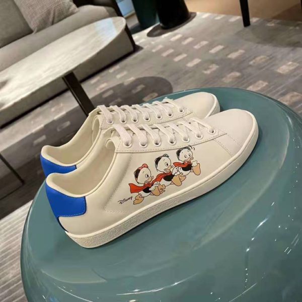 Gucci GG Unisex Disney x Gucci Donald Duck Ace Sneaker-White (5)