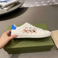 Gucci GG Unisex Disney x Gucci Donald Duck Ace Sneaker-White