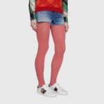 Gucci GG Unisex Disney x Gucci Donald Duck Ace Sneaker White Leather - Image 12