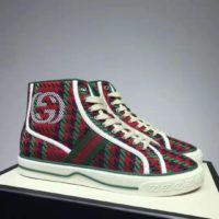 Gucci GG Unisex Gucci Tennis 1977 High-Top Sneaker Interlocking G 2 cm Heel