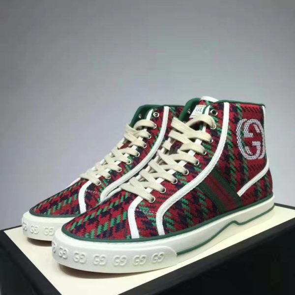 Gucci GG Unisex Gucci Tennis 1977 High-Top Sneaker Interlocking G 2 cm Heel (6)