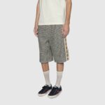 Gucci GG Unisex Gucci Tennis 1977 Sneaker Black Cotton Blue Red Web - Image 6