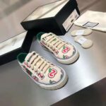 Gucci GG Unisex Gucci Tennis 1977 Sneaker GG Apple Print Ivory Canvas – Image 2