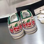 Gucci GG Unisex Gucci Tennis 1977 Sneaker GG Apple Print Ivory Canvas – Image 6