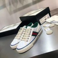 Gucci GG Unisex Gucci Tennis 1977 Sneaker White Mini GG Jacquard Fabric