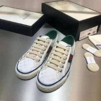 Gucci GG Unisex Gucci Tennis 1977 Sneaker White Mini GG Jacquard Fabric