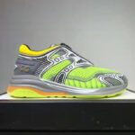 Gucci GG Unisex Ultrapace R Sneaker Knit Fabric Interlocking Double G 3 cm Heel-Lime – Bild 2