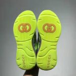 Gucci GG Unisex Ultrapace R Sneaker Knit Fabric Interlocking Double G 3 cm Heel-Lime – Bild 9