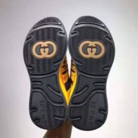 Gucci GG Unisex Ultrapace R Sneaker Knit Fabric Interlocking Double G 3 cm Heel-Yellow