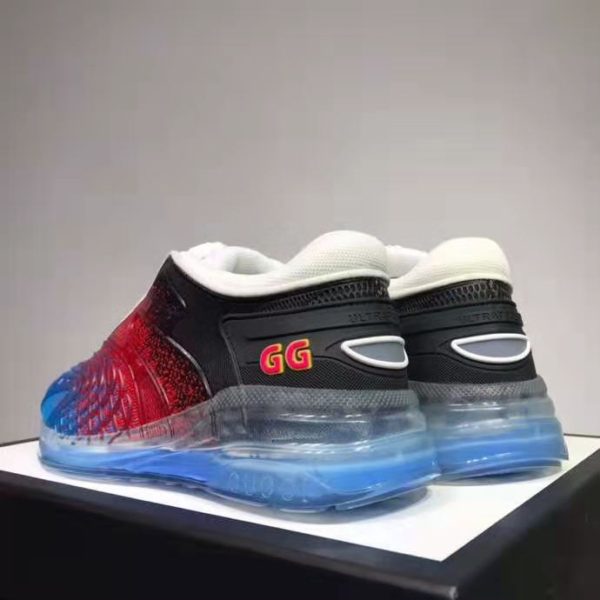 Gucci GG Unisex Ultrapace R sneaker Interlocking G Rubber Double G 3 cm Heel (10)