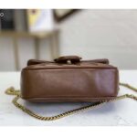 Gucci GG Women GG Marmont Matelassé Super Mini Bag-Brown - Image 5