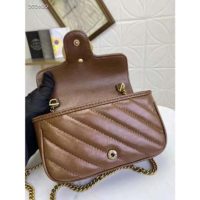 Gucci GG Women GG Marmont Matelassé Super Mini Bag-Brown